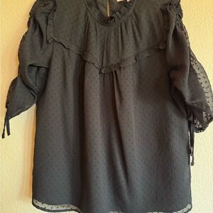 Loft Black Women's Top NWT